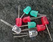 Mix diod 10mm, zestaw 9 szt.