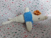 samolot zabawka maskotka szydełkowa pluszak