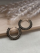 Kolczyki z japońskich koralików.