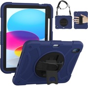 Pancerne Etui Obudowa z Uchwytem do iPad 10.9 2022 10 generacji granatowe