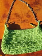 Mango – Limonkowa słomiana nowa torebka na ramię