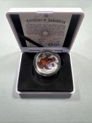 Kolorowa żaba - Mountain Chicken  1 uncja Srebra 2022 Proof