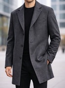 Płaszcz męski 52 Hugo Boss wełna kaszmir 