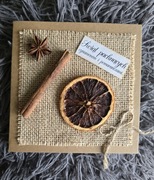 Kartka świąteczna ręcznie robiona eko handmade 