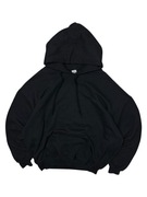 Czarna bluza z kapturem Boxy Retro Vintage nike adidas reebok asics