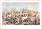 J. Kossak - Jarmark pod Warszawą, konie ... 