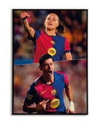 Plakat A3 Lewandowski & Pajor – Gwiazdy FC Barcelona | trzeci plakat GRATIS