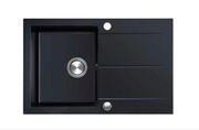 Zlewozmywak granitowy BERG Hobart BRQ1911 – NOWY, czarny bazalt