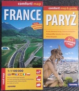 Francja mapa laminowana. Paryż 2w1 mapa laminowana