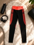 Legginsy sportowe damskie siateczka fitness siłownia S