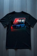 Koszulka M Audi RS6 Grafika | Prezent dla Chłopaka, Fana Motoryzacji