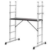 Drabina kombinowana z platformą 2x6 stopni Hard Head z Jula