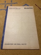 Instrukcja serwisowa gramofonów CAMPING WG-700f, WG-701