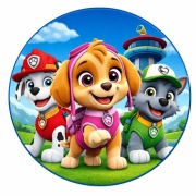Opłatek na tort Psi Patrol dowolny napis 