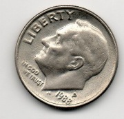 USA 10 CENTÓW 1988 P ROOSEVELT