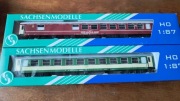 Wagony h0 firmy Sachsenmodelle: Wagon WRm EP.V WARS oraz wagon typ Y 2kl. 