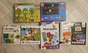Zestaw zabawek edukacyjnych abecadło litery liczby memo dinozaury