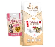 Bemo Fish Hunter - karma dla psów z wołowiną i rybą 10 kg S/M + smaczki