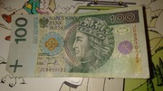Banknot 100 zł. Kolekcjonerski.