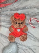 Brelok Breloczek Miś Zawieszka Prezent Ozdoby Na Szydełku 