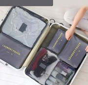 Zestaw 6 Organizerów Podróżnych do Walizki "Laundry Pouch"