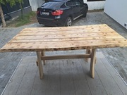 Stół drewniany jesion 180x95x80cm opalany, lakierowany NOWY