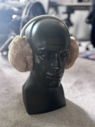 Nauszniki damskie beżowe ochraniacze na uszy uniwersalne