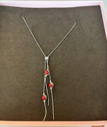 srebrny łańcuszek marki KRUK, długość 55cm