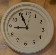 Zegar ścienny kwarcowy IKEA 35 cm