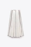 ZARA - MAXI SPÓDNICA Z HAFTEM - BOHO - XS/S