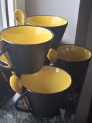 Ceramiczne kubki 6 szt- lyzeczki 7 sztuk 