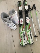 Buty narciarskie, narty, kijki