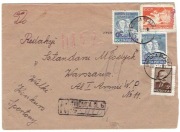 Grosze - Świdnica Śl. - List polecony, dwa kolory 