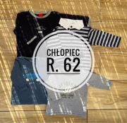 4x bluzki longi niemowlęce r. 62