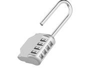 ZHEGE Długa kłódka z cyframi, 4-cyfrowy zamek szyfrowy, długi pałąk
