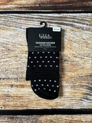 Ulla Popken skarpetki damskie czarne w białe groszki rozmiar 43-46 nowe