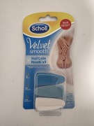 Nasadki do pielęgnacji paznokci Scholl Velvet Smooth 3 sztuki
