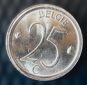 25 centymów Belgia 1974 stara moneta bdb stan