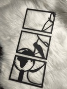 Obraz 3d czarny zmysłowy piękny do sypialni salonu 