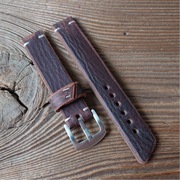 Pasek do zegarka skóra vintage handmade 18 mm