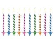 Świeczki urodzinowe "Magiczne", 6 cm, 10 szt., PartyDeco