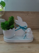 Zestaw królik króliczek zając wielkanocny Wielkanoc Easter HappyEaster 