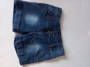 Jeansowe spodenki z wyższym stanem