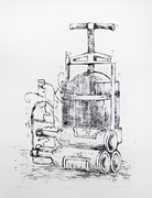 Linoryt grafika - Winifikacja I