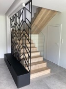 Ścianka ażurowa / balustrada wewnętrzna wykonana z