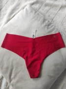 Victoria's Secret czerwone stringi bezszwowe M