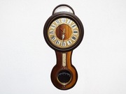 Zegar Ścienny MAYAK (Majak) - Barometr Termometr - Lata 80 Vintage ZSRR PRL
