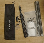 Przenośny ekran projekcyjny statyw przekątna 100 cali obraz 16:9