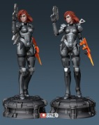 Figurka druk 3D żywica " Female Shepard - Mass Effect - F1553 " - 150 mm