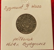 Zygmunt III Waza półtorak 1624 Bydgoszcz